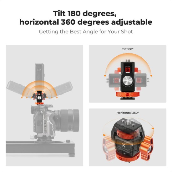 K&F Concept MS-42 Monitor Mount with Cold Shoe